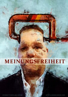 politischer Poster von Czeslaw Gorski - meinungsfreiheit
