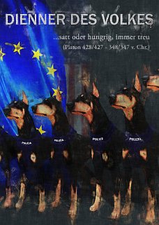 politischer Poster von Czeslaw Gorski - dienner des volkes