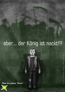 politischer Poster von Czeslaw Gorski - der koenig ist nackt
