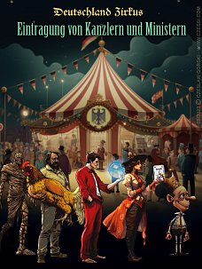 politischer Poster von Czeslaw Gorski - deutschland zirkus
