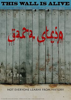 politischer Poster von Czeslaw Gorski - gaza wall