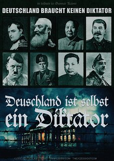 politischer Poster von Czeslaw Gorski - diktator in deutschland