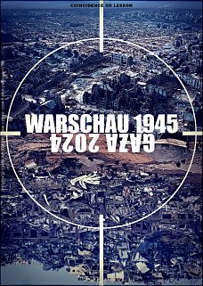 politischer Poster von Czeslaw Gorski - warschau wie gaza wie warschau