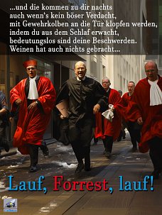 politischer Poster von Czeslaw Gorski - lauf forest lauf