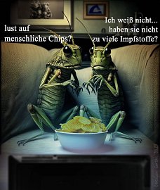 politischer Poster von Czeslaw Gorski - menschliche chips